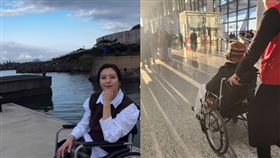 劉品言因為摔傷坐輪椅一段時間。（圖／翻攝自劉品言IG）