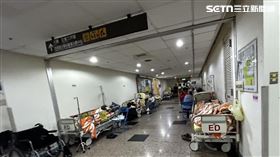 醫院、台大醫院急診室、走廊。（圖／記者簡浩正攝影）