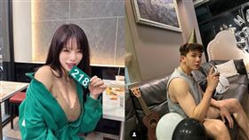 孫生（右）和多芬（左）已經交往兩年。（圖／翻攝自IG）