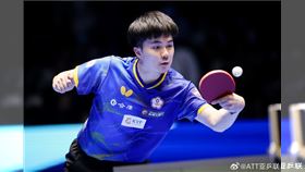 林昀儒銅牌戰不敵林詩棟，亞洲盃男單以第4名作收。（圖／翻攝自亞乒聯微博）