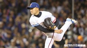 ▲WBC資格賽對尼加拉瓜，台灣隊第3任投手徐若熙。（圖／記者劉彥池攝影）