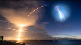 ▲獵鷹9號火箭攜帶58顆「星鏈」衛星上天。（圖／翻攝自推特）