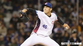 ▲WBC資格賽對尼加拉瓜，台灣隊投手林維恩。（圖／記者劉彥池攝影）