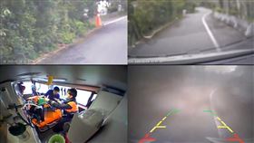 花蓮縣瑞穗鄉發生車禍事故，機車騎士摔落水溝命危送醫。（圖／翻攝畫面）