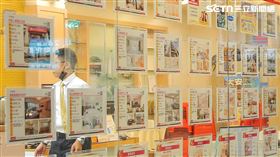 台北市房市情境-房仲店面。（圖／記者楊澍攝影）
