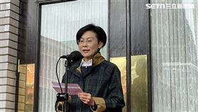 ▲林岱樺立法院議場大門聯訪區接受媒體訪問（圖／記者高逸帆攝影）