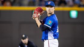 ▲WBC資格賽台西加賽，台灣隊中繼投手孫易磊。（圖／棒球協會提供）