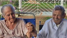 巴西105歲人瑞馬諾埃爾（Manoel Angelim Dino）和101歲的瑪麗亞（Maria de Sousa Dino）的婚姻竟然已經持續了84年又77天（圖／翻攝自《網易》）
