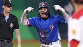 ▲經典賽資格賽台灣確定晉級後，張育成藏不住開心。（圖／中華棒協提供）