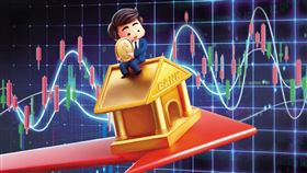 蛇年股市動盪，股價波動低的金控股成資金避風港。（圖／鏡週刊提供）