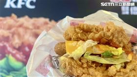肯德基,莎莎咔啦肉霸堡(記者賴俊佑攝影)