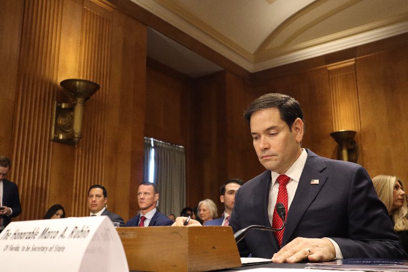 美國國務卿盧比歐（Marco Rubio）表示，台灣不必擔心即將在馬來西亞舉行的美中貿易會談。（圖／中央社）