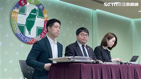 民進黨召開「挺公民、護民主-捍衛公民權益，國民黨才是真惡罷！」記者會，發言人韓瑩、律師黃帝穎、陳又新與會。（圖／記者高逸帆攝影）
