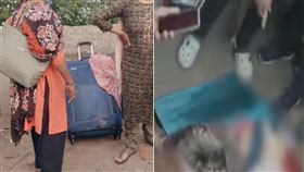 行李箱拉不動！母女辯稱裝狗遺體　打開驚見「斷腳女屍」（組合圖／翻攝自X）