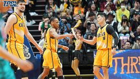 新北中信特攻開箱新洋將飛馳、馬可，兩人馬上就再來台首戰合轟50分建功。（圖／TPBL聯盟提供）