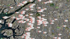 日本媒體調查，在日本大阪市內獲得「特區民宿」認定的5587家業者當中，由中國人或是中國法人經營的比例高達41%。（圖擷自Google地圖）