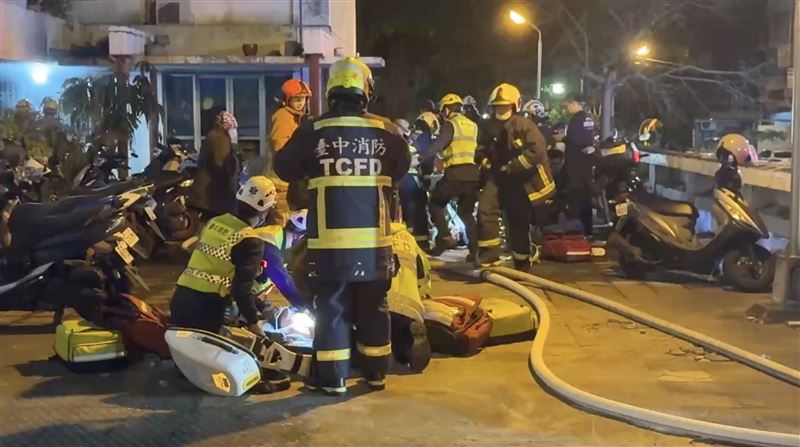 台中父女受困火場昏厥！急送醫仍救不回來