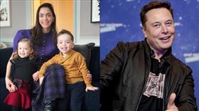 馬斯克（右）與齊利斯目前共育有4個孩子。（圖／翻攝自X）