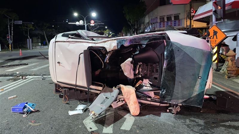 台中35歲男「閃紅燈沒停」遭撞翻！送醫亡