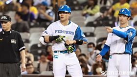 ▲火腿交流賽，火腿鬥士三壘手清宮幸太郎敲出單場第2安。（圖／記者劉彥池攝影）