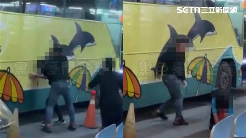 轎車違停擋道！客運司機「按喇叭」被打趴