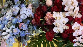 周杰倫、張惠妹送上花籃。（圖／記者鄭尹翔攝影）