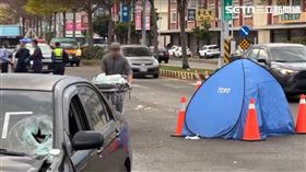 台中,擋風玻璃,駕駛,婦人,轎車,保險桿,晨運,台灣大道