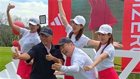 佩甄（右起）、曾國城、小禎、巫啟賢、王靜瑩同場（圖／記者鍾智凱攝）