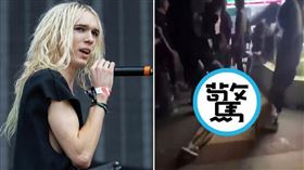 ▲美歌手廣州演唱，驚傳有妹子暈倒！慘遭集體狼性撿屍超驚悚。（翻自IG+微博）