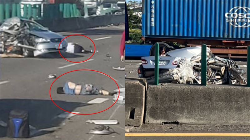 新／拖板車斷頭…2人噴飛「破三截」1命危