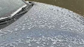 合歡山松雪樓，下冰雹