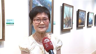 畫筆揮灑生命色彩！林秀霞舉辦第五次畫展