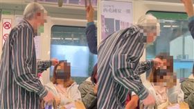 台中捷運白髮翁逼讓座！罵年輕女乘客「白讀書」： 你有沒有受教育？（合成圖／@wiamchii__ Threads 授權提供）