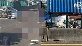 高雄,車禍,拖板車,防眩板,國道1號