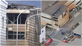 日本愛知縣彈簧製造商「中央發條」工廠今日發生爆炸，導致1死2傷的事故。（翻攝自X）