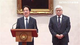 ▲賴清德與魏哲家說明台積電投資美國