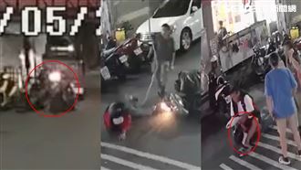 紅衣蠢賊「偷包5秒墜地」：小兒麻痺勾到