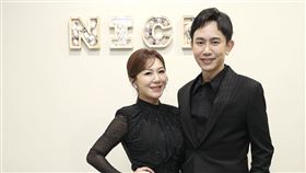 佩甄跟王祚軒宣布竹北醫美「尼斯診所」開幕。（圖／記者鄭孟晃攝影）