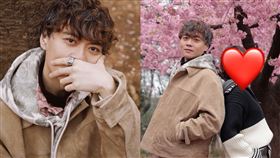 Ryu突然更新跟一位女生一起浪漫賞花的影片。（圖／翻攝自IG）
