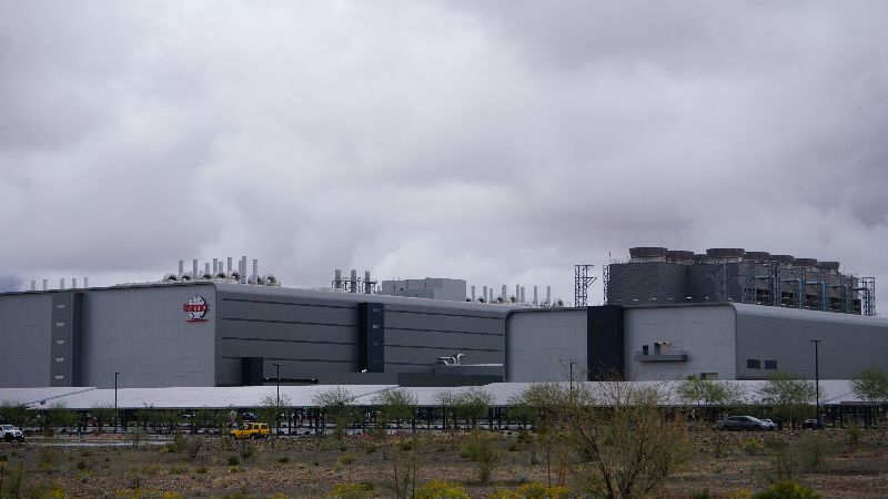 台積電（TSMC）在美國亞利桑那州已經有2個廠區，最近又動土要蓋第3個廠區。（圖／中央社）