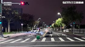 酒駕,無照,闖紅燈,肇逃,台中,死亡車禍,外送員（圖／翻攝畫面）