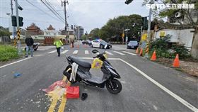 車禍,苗栗,汽車,機車,對撞,命危（圖／翻攝畫面）