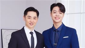 宋逸民（左）與兒子合影。（圖／翻攝自臉書）