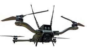 台灣廠商雷虎科技TM-450微型2公斤無人機2025年歐洲海陸空無人載具及自駕系統產業鏈展將於2月18日至20日在德國杜塞道夫展覽中心開幕。圖為台灣廠商雷虎科技TM-450無人機。（台灣國防產業發展協會提供）中央社記者顏若瑾柏林傳真  114年1月18日