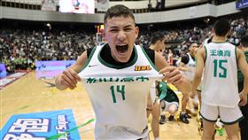 台美混血後衛查傑冠軍戰轟下23分11籃板，被教練點名是奪冠MVP之一。（圖／高中體總提供）