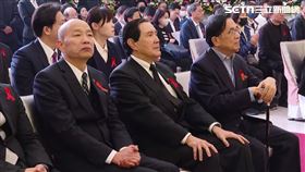 韓國瑜（左）、馬英九（中）、陳水扁（右）出席柯文哲父親柯承發告別式