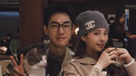 張書豪（左）和歐陽妮妮（右）婚後育有一子。（圖／翻攝自張書豪IG）