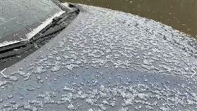 合歡山松雪樓，下冰雹