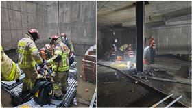 南韓,首爾,江南區,商場,工地,瓦斯,氣爆,意外（圖／取自江南消防署）