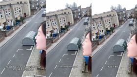 中國正妹留學生「英國大吼擾鄰」！說日語裝日本人　陸網：她韓國人
▲留學生在窗邊大吼擾鄰。（圖／翻攝自微博）

